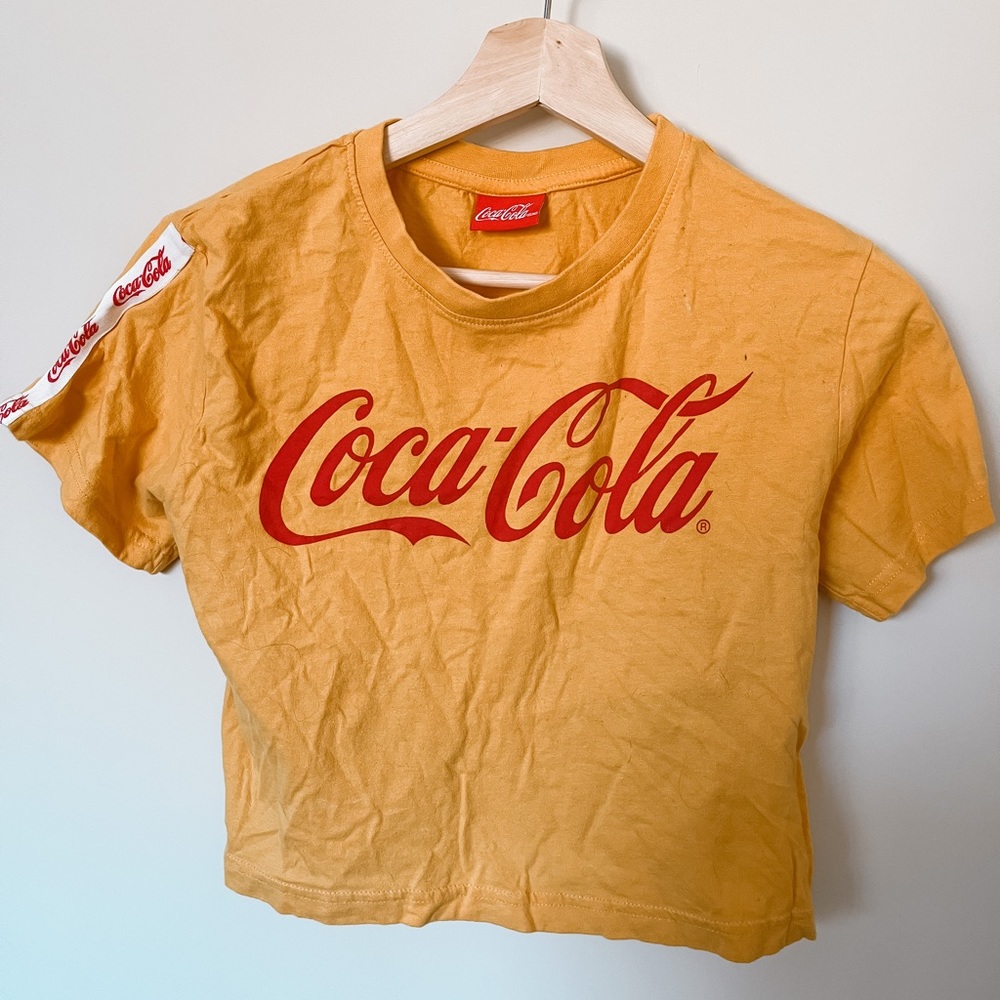 Coca Cola Retro cropped T-Shirt💛